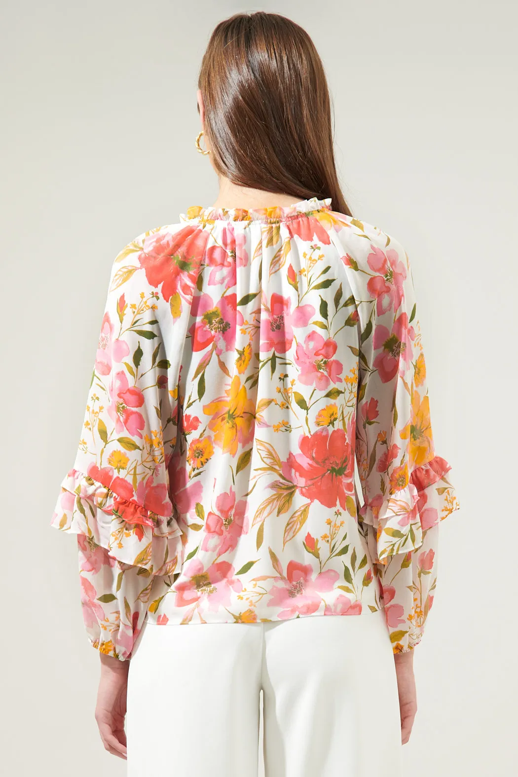 Maldonado Floral Bijou Balloon Sleeve Blouse sold by Sugarlips product image thumbnail 3