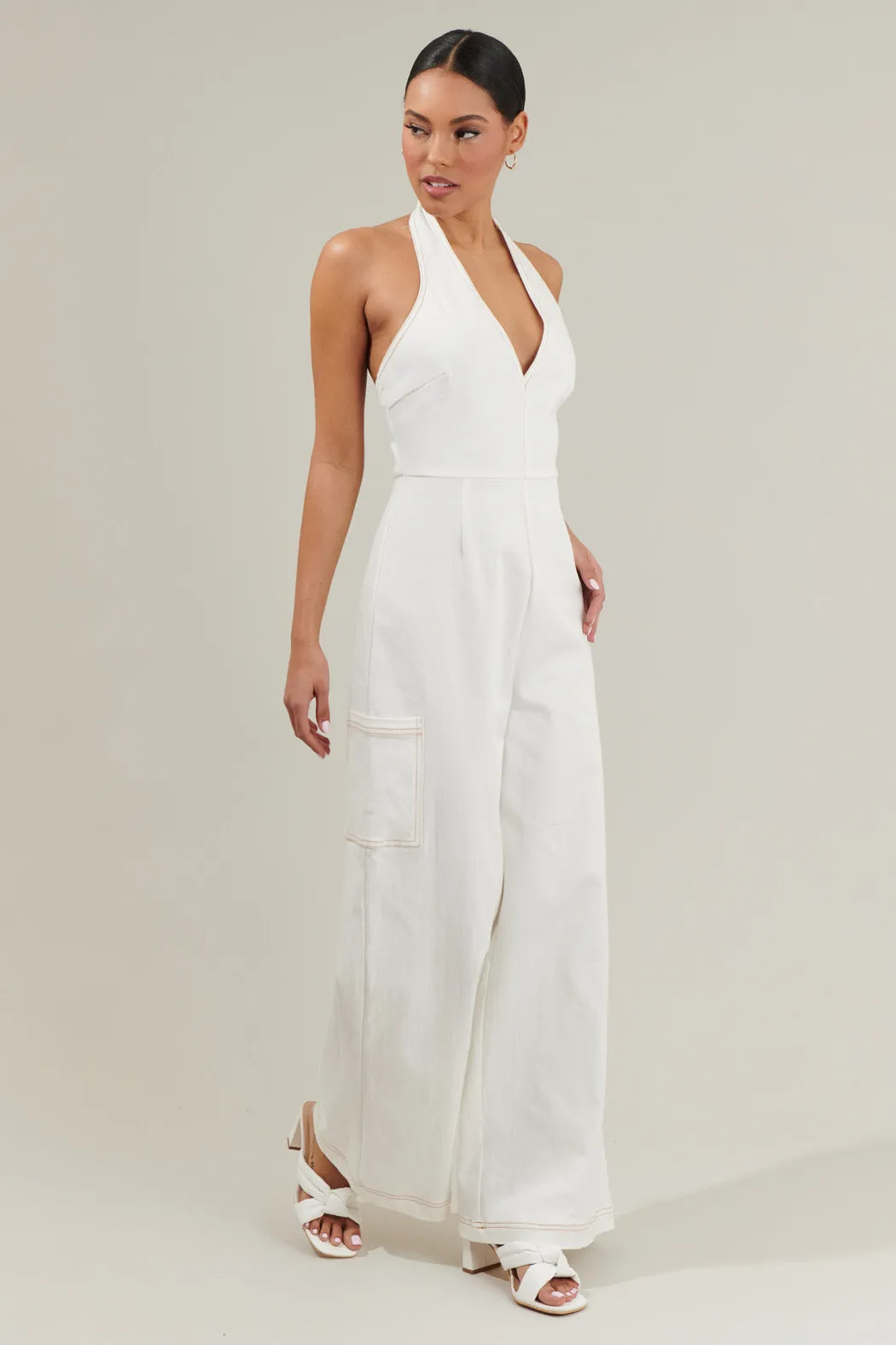 Nixi Halter Neck Jumpsuit sold by Sugarlips product image thumbnail 3