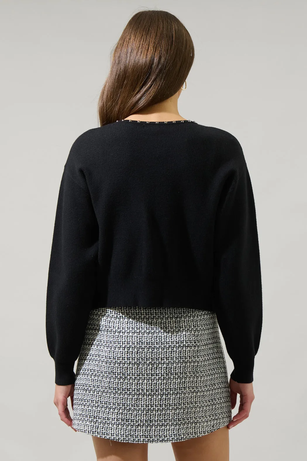 Adara Studded Flyaway Cardigan sold by Sugarlips product image thumbnail 2