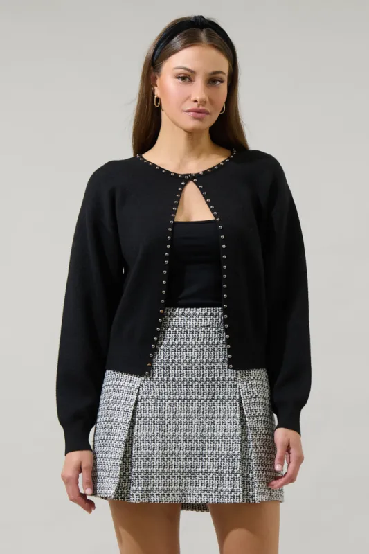 Adara Studded Flyaway Cardigan sold by Sugarlips