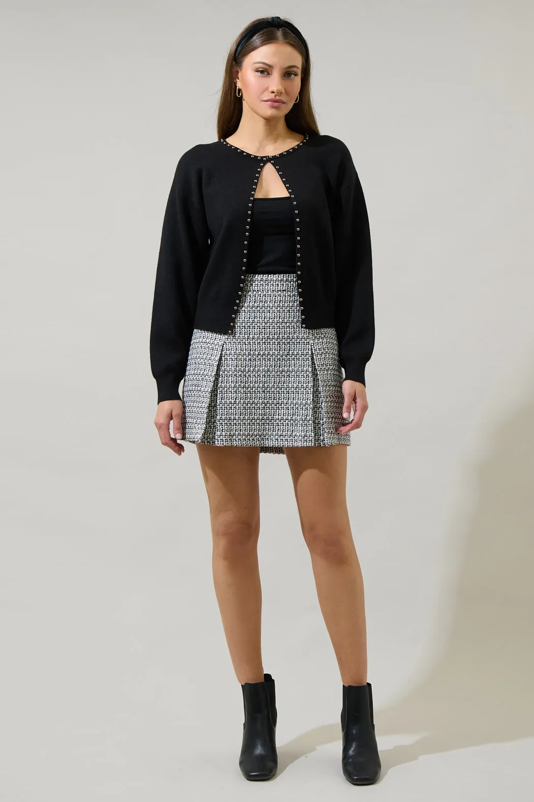 Adara Studded Flyaway Cardigan sold by Sugarlips product image thumbnail 4