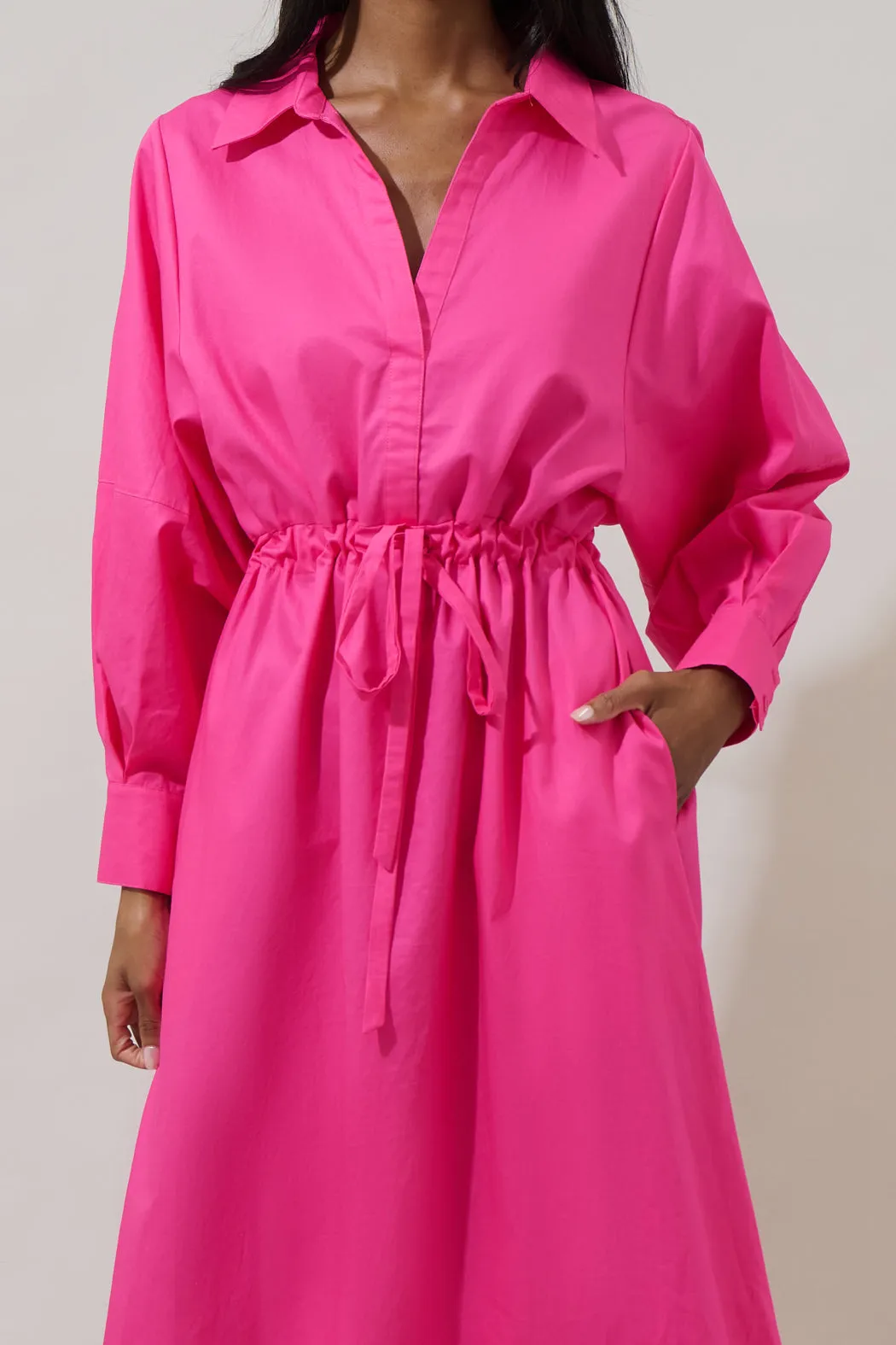 Faiza Dolman Sleeve Poplin Maxi Dress sold by Sugarlips product image thumbnail 4