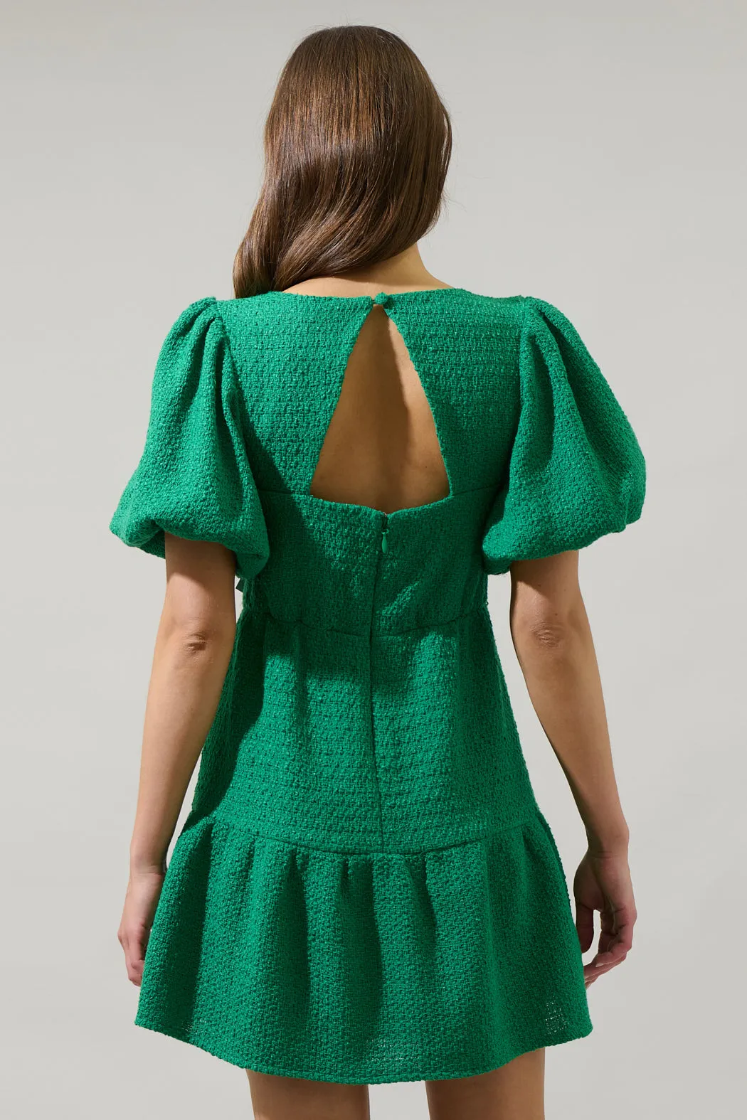 Trista Tweed May Tiered Mini Dress sold by Sugarlips product image thumbnail 2