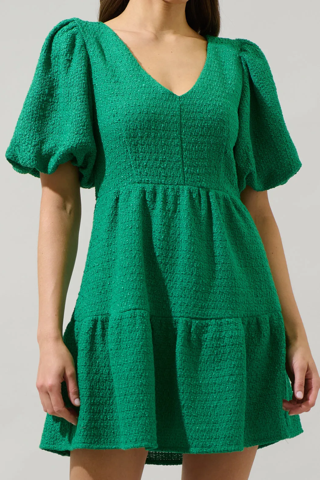 Trista Tweed May Tiered Mini Dress sold by Sugarlips product image thumbnail 5