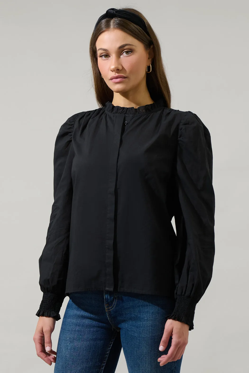 Garland Long Sleeve Ruffle Top sold by Sugarlips product image thumbnail 3