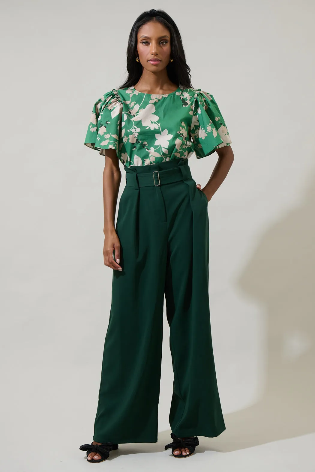 Nora Floral Tune Puff Sleeve Top sold by Sugarlips product image thumbnail 4