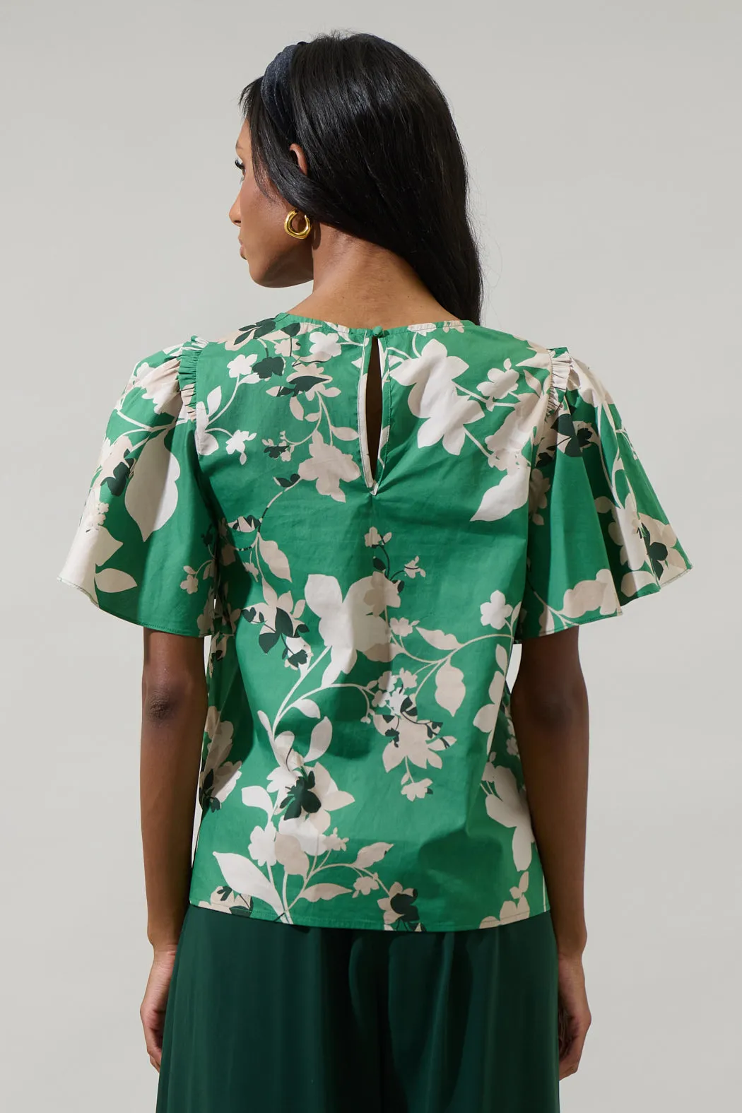 Nora Floral Tune Puff Sleeve Top sold by Sugarlips product image thumbnail 2