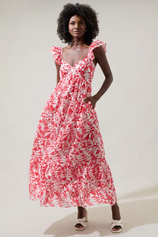 Aster Yare Smocked Cotton Voile Maxi Dress sold by Sugarlips