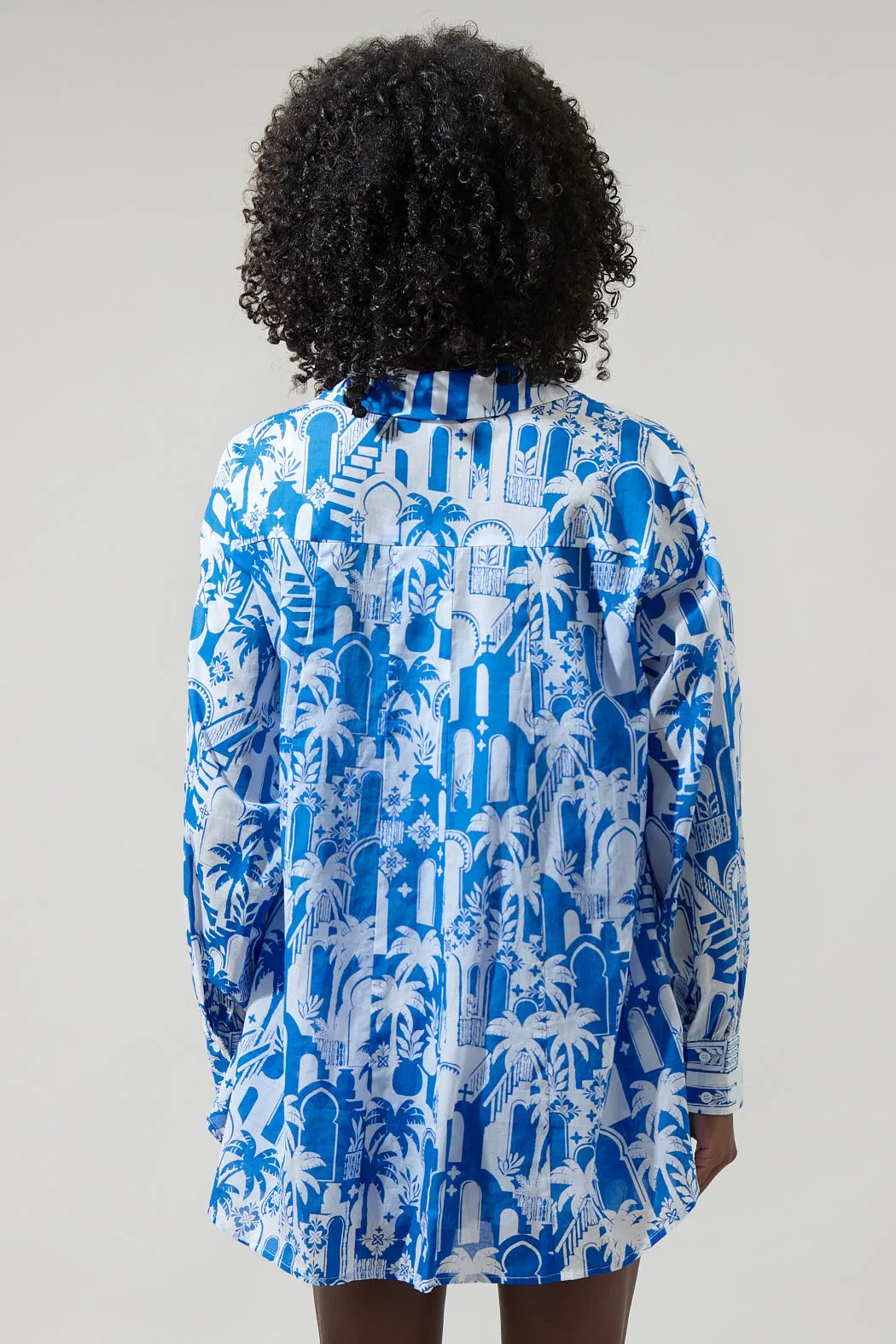 Nala Regie Boyfriend Button Down Cotton Voile Shirt sold by Sugarlips product image thumbnail 2