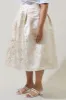 Lola Jacquard Pleated Midi Skirt Curve sold by Sugarlips