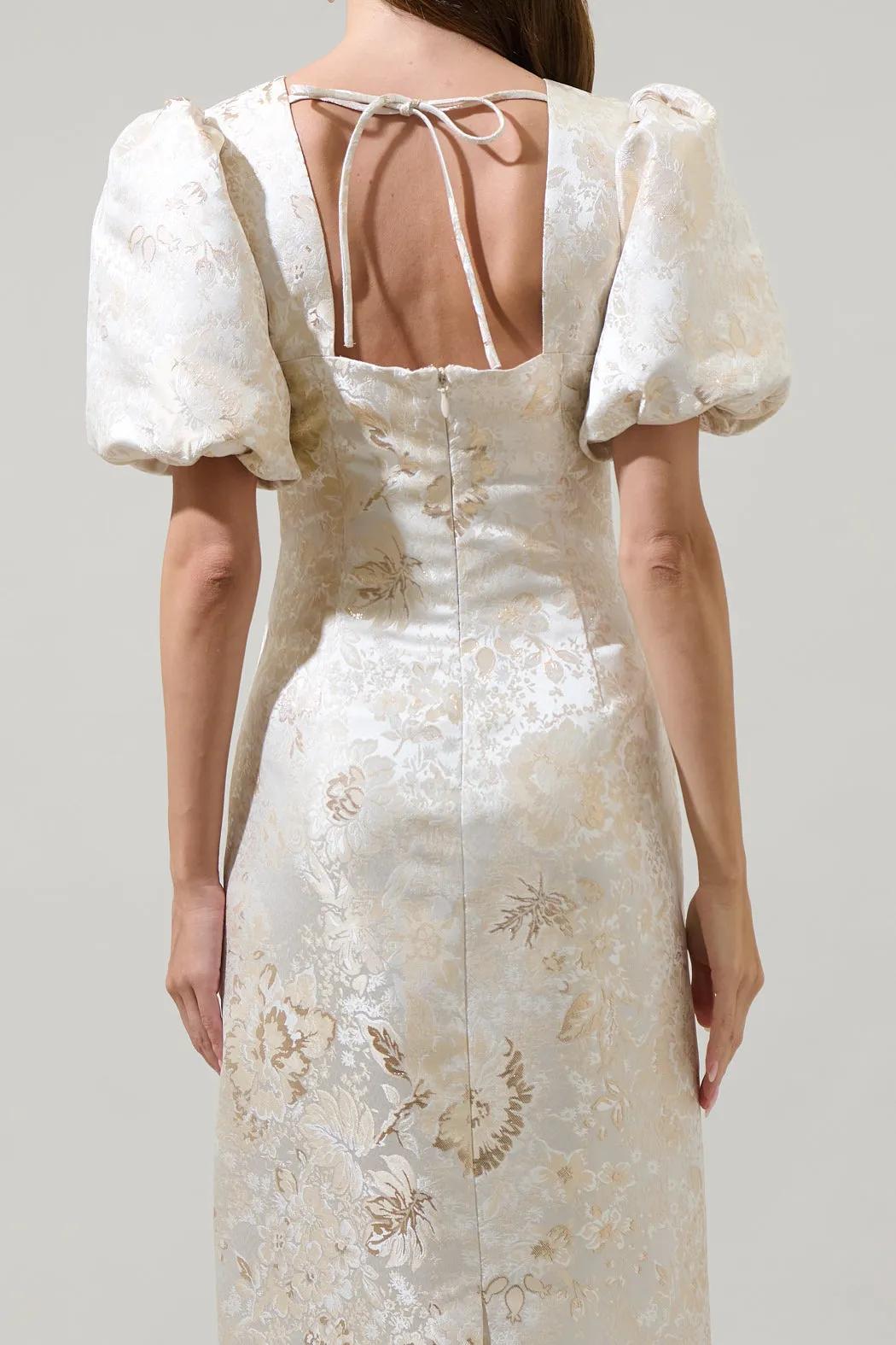 Lola Jacquard Cut Out Midi Dress sold by Sugarlips product image thumbnail 4