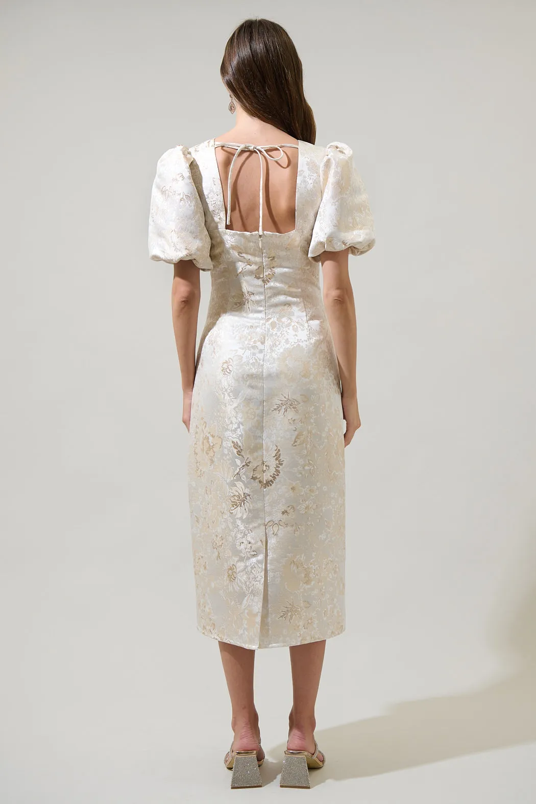 Lola Jacquard Cut Out Midi Dress sold by Sugarlips product image thumbnail 2