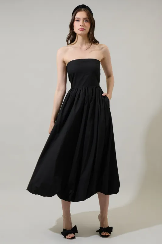 Belle Strapless Maxi Dress sold by Sugarlips