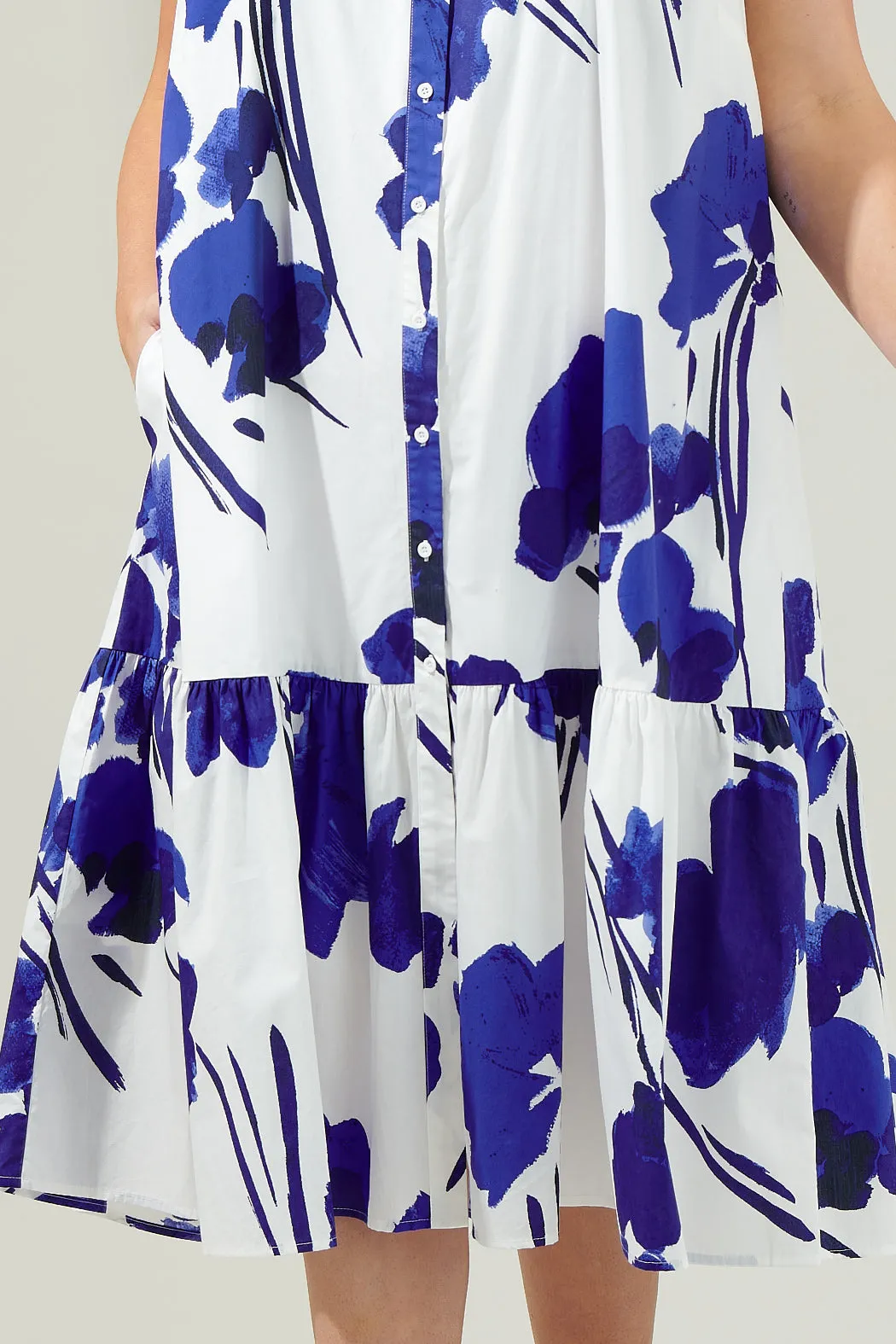 Neli Floral Charlotte Button Midi Dress Curve sold by Sugarlips product image thumbnail 5