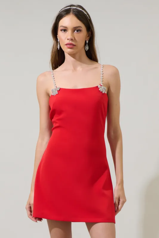 Ruby Bow A-Line Mini Dress made by Sugarlips