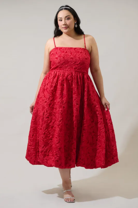 Arielle Jacquard Belle Strapless Maxi Dress Curve sold by Sugarlips