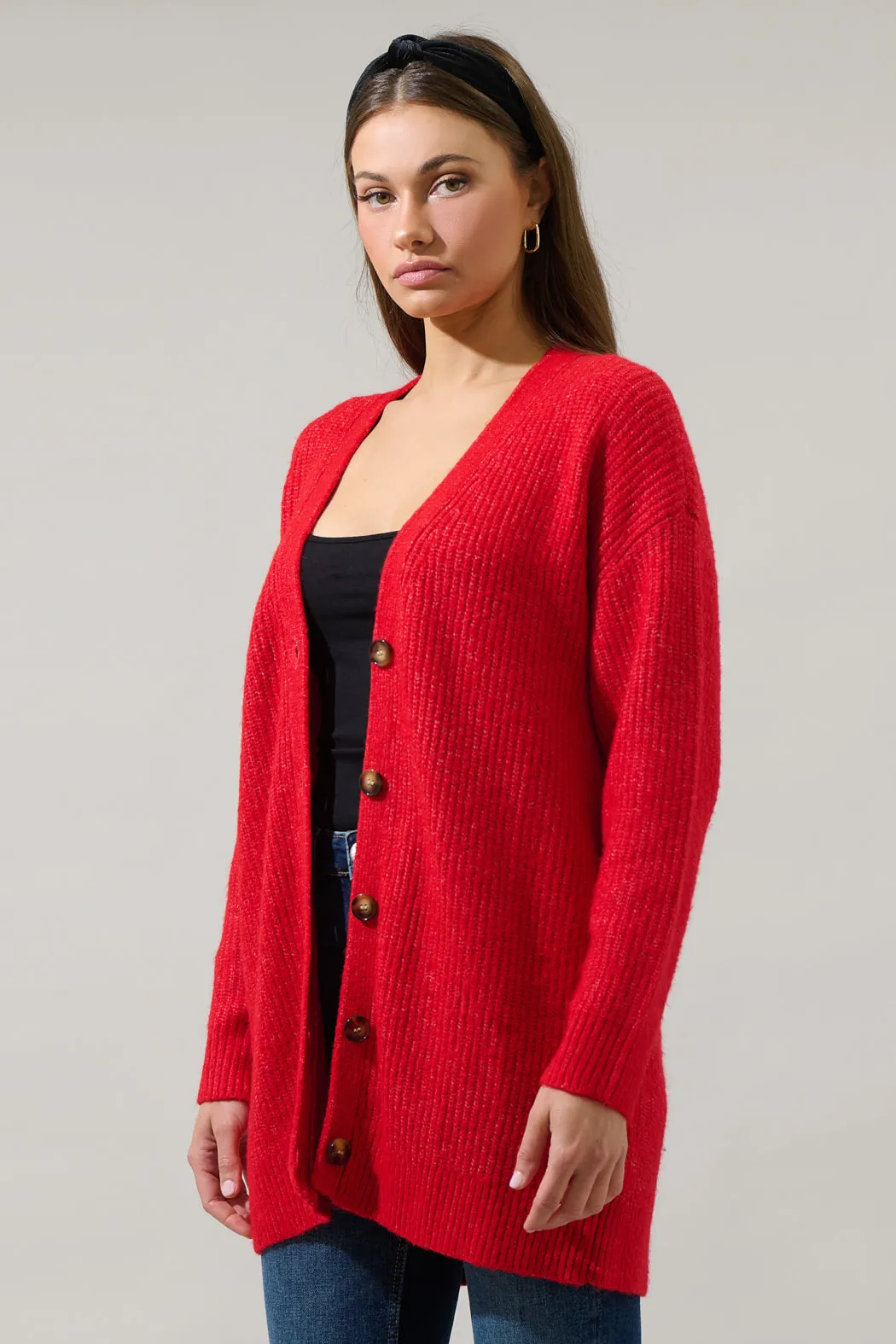 Tahlia Ribbed Oversized Cardigan sold by Sugarlips product image thumbnail 3