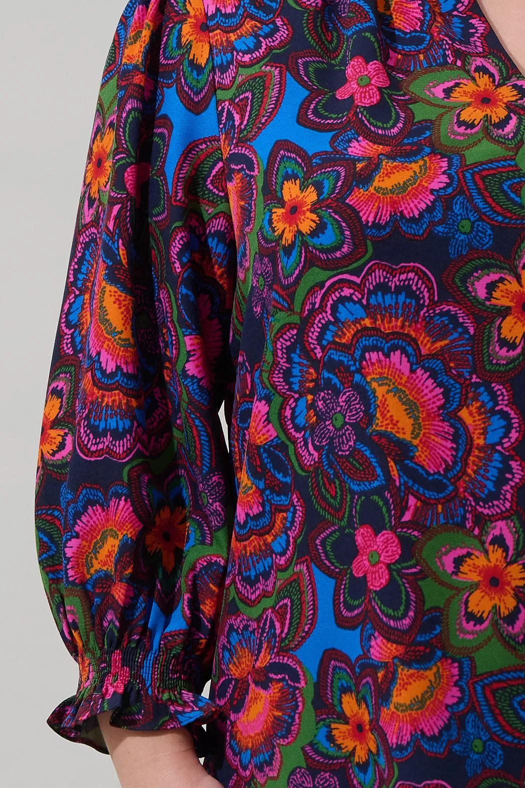 Raveena Midnight Groover Split Neck Blouse Curve sold by Sugarlips product image thumbnail 5