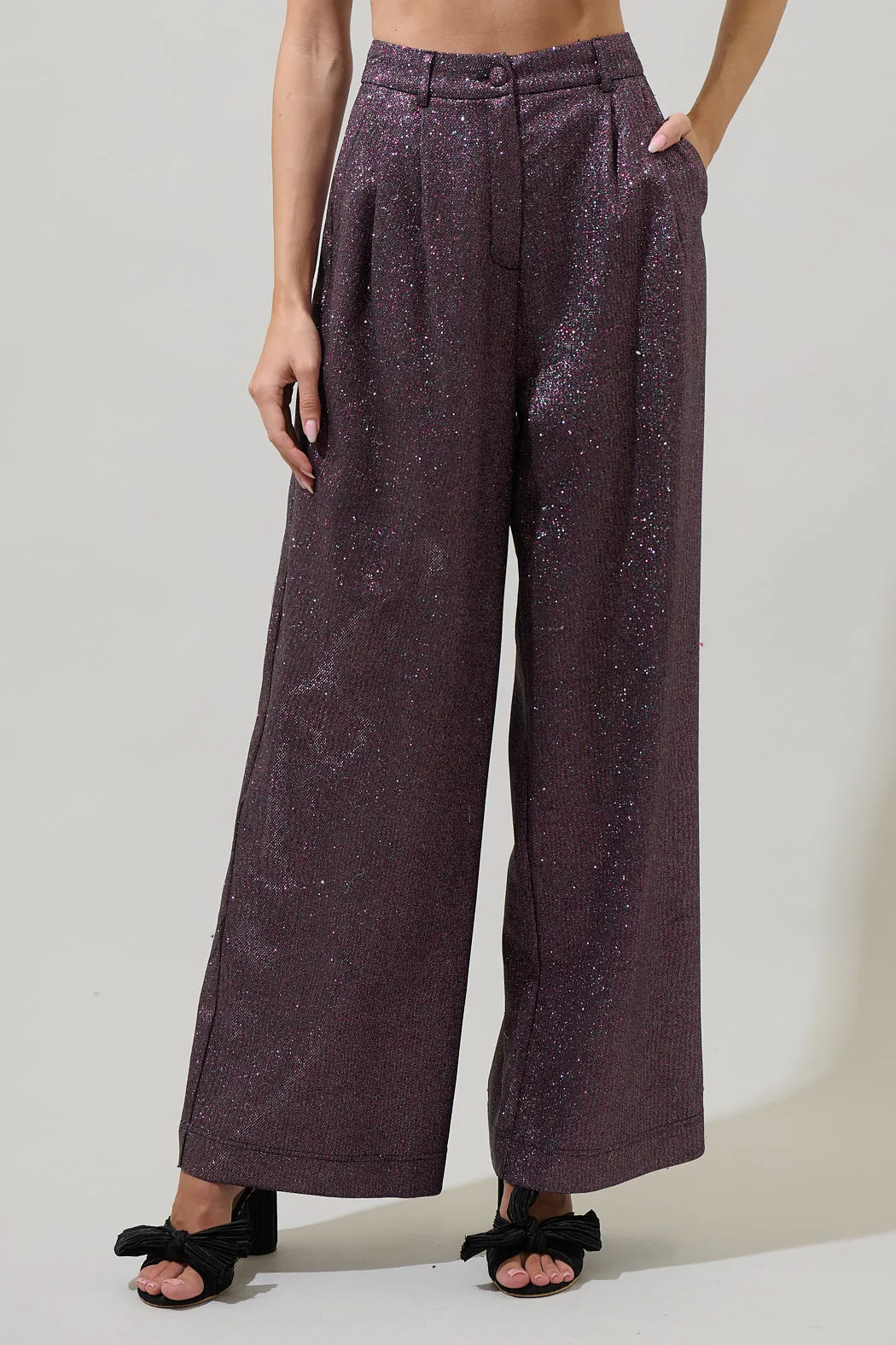 Ashton Glitter Adriella Wide Pants sold by Sugarlips