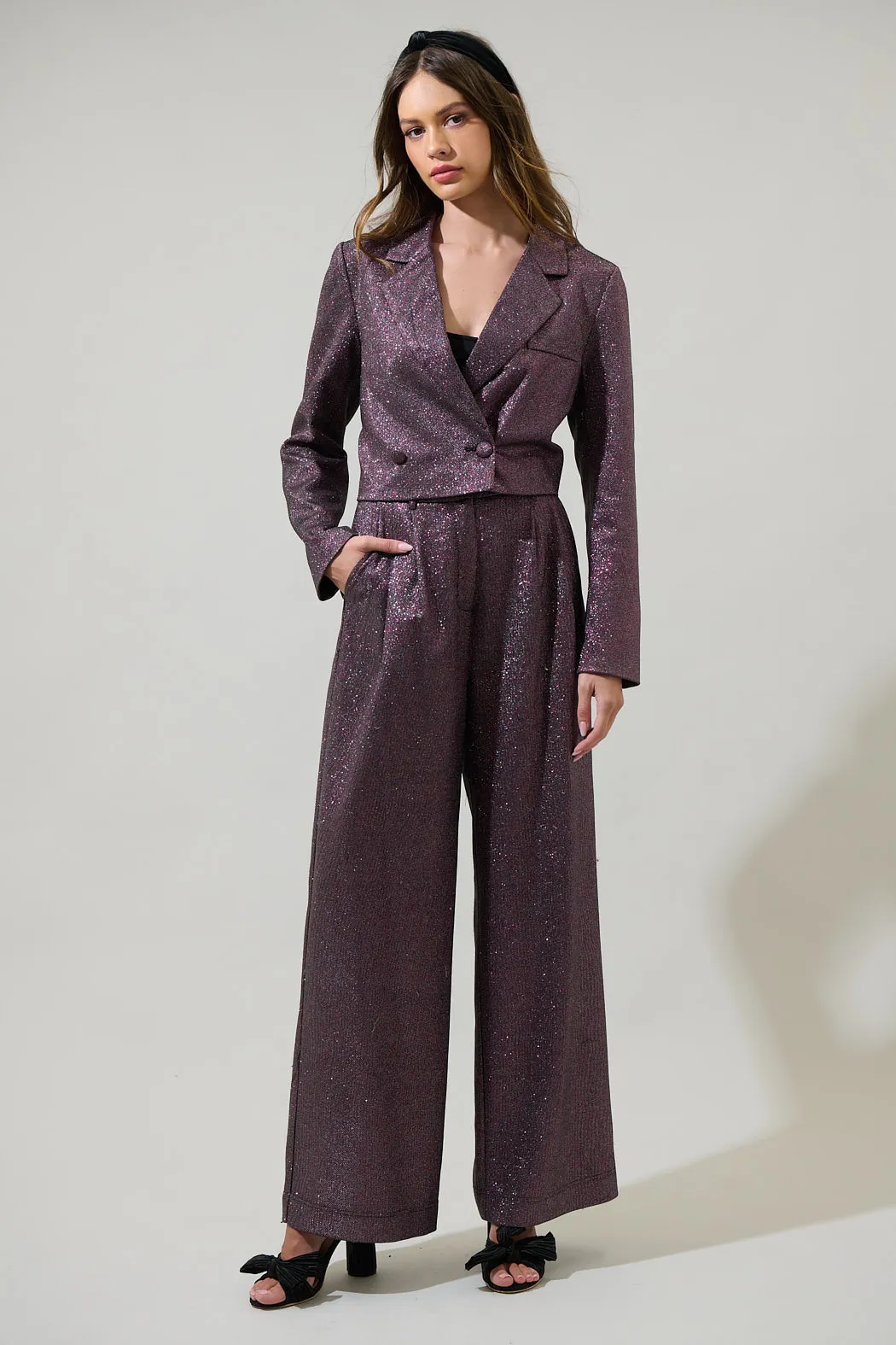 Ashton Glitter Adriella Wide Pants sold by Sugarlips product image thumbnail 4