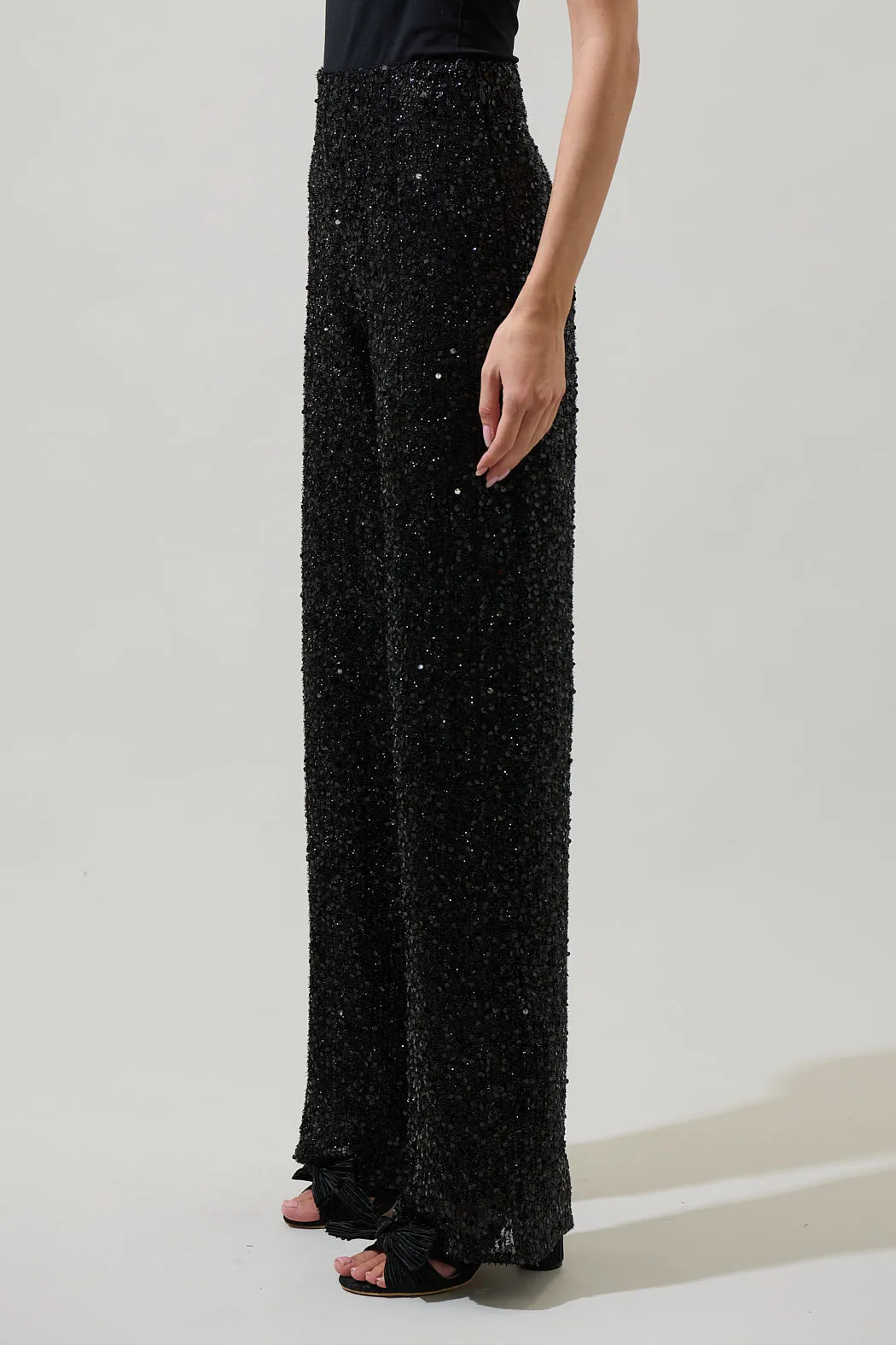 Katy Sequin Friday Nights High Waisted Pants sold by Sugarlips product image thumbnail 3