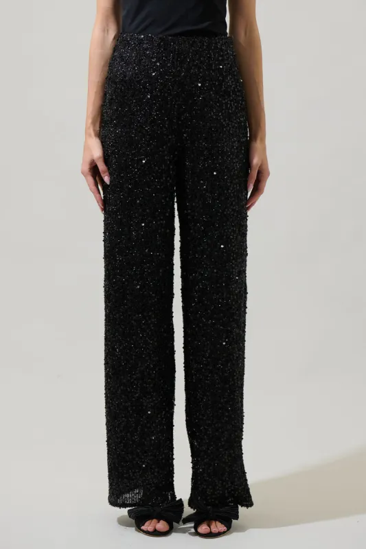 Katy Sequin Friday Nights High Waisted Pants sold by Sugarlips
