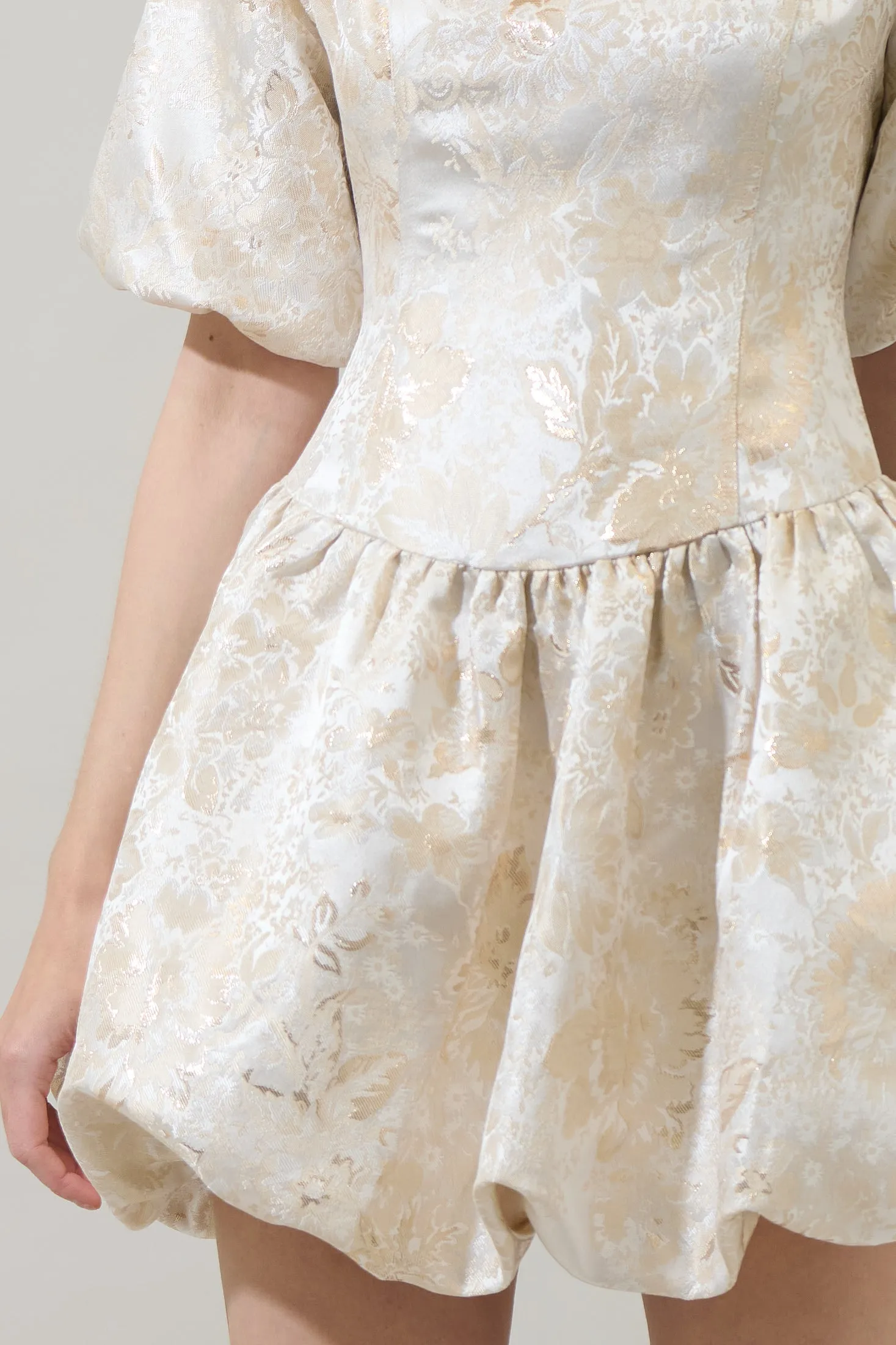 Lola Jacquard Elisah Floral Bubble Mini Dress sold by Sugarlips product image thumbnail 5