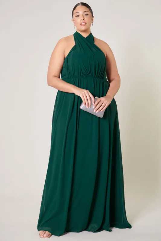 Beloved Ruched Sweetheart Convertible Dress Curve sold by Sugarlips
