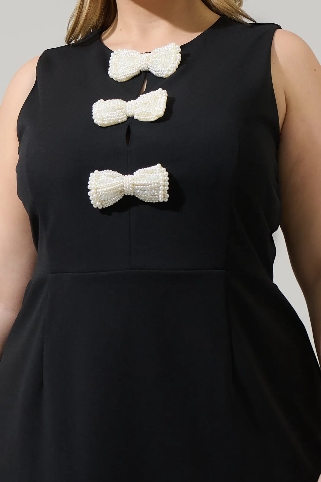 Tiffany Bow Amy Sleeveless Mini Dress Curve sold by Sugarlips product image thumbnail 5