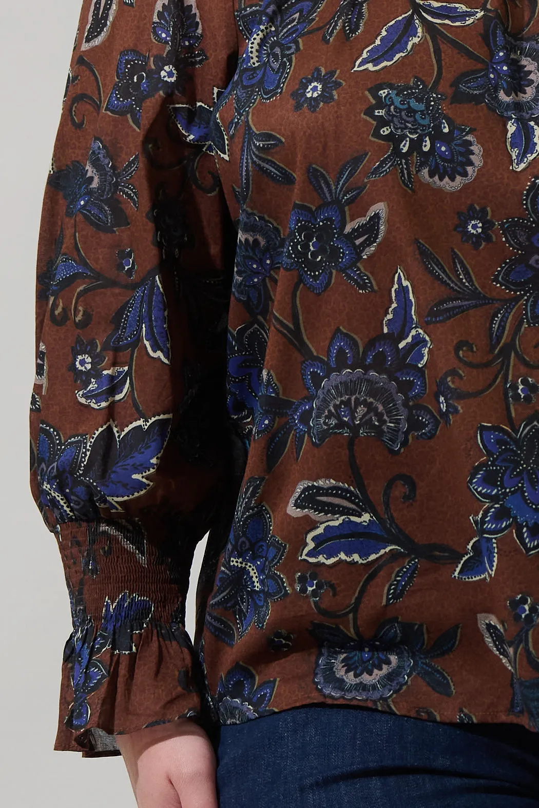Marlina Floral Jazline Long Sleeve Top Curve sold by Sugarlips product image thumbnail 5
