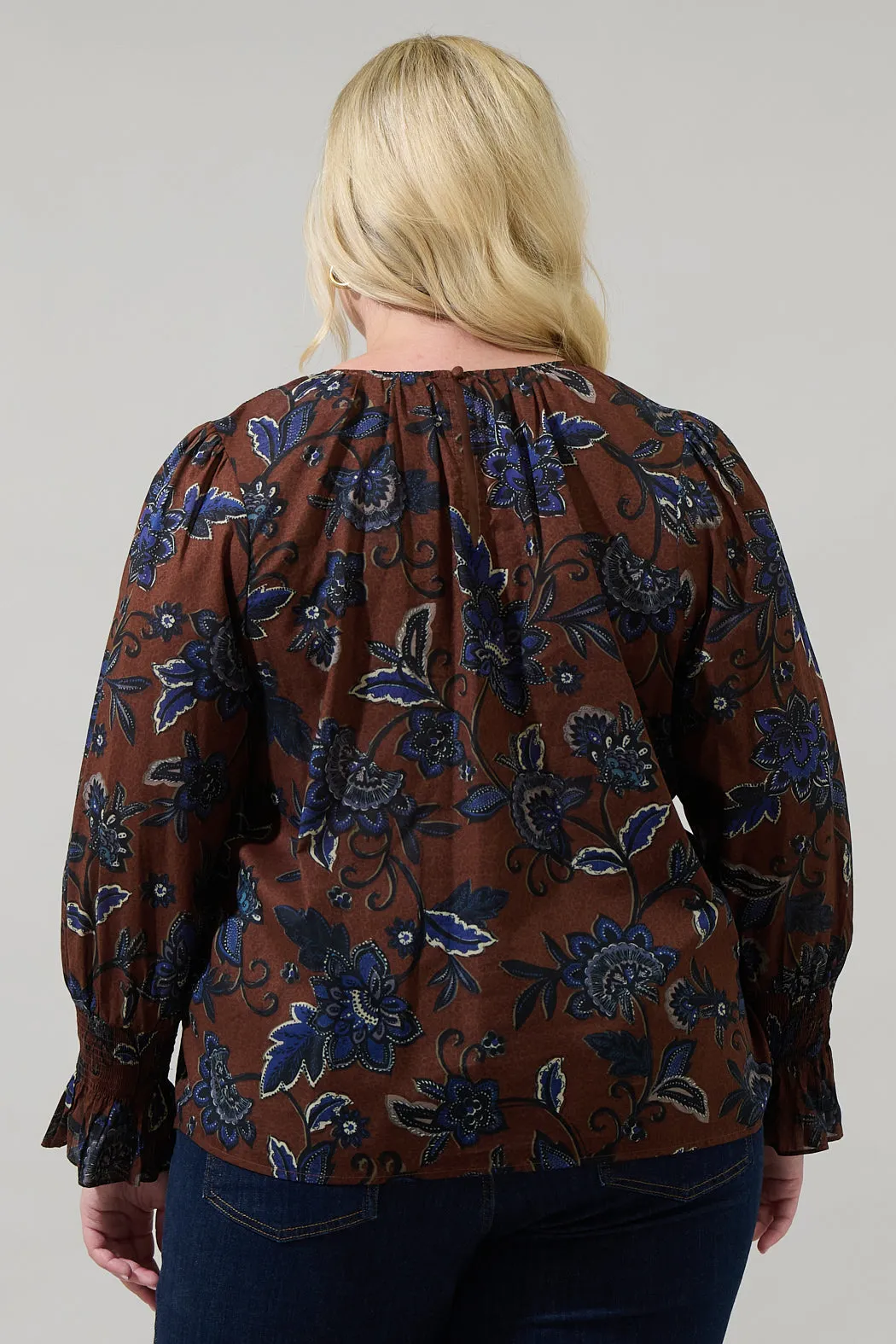Marlina Floral Jazline Long Sleeve Top Curve sold by Sugarlips product image thumbnail 2
