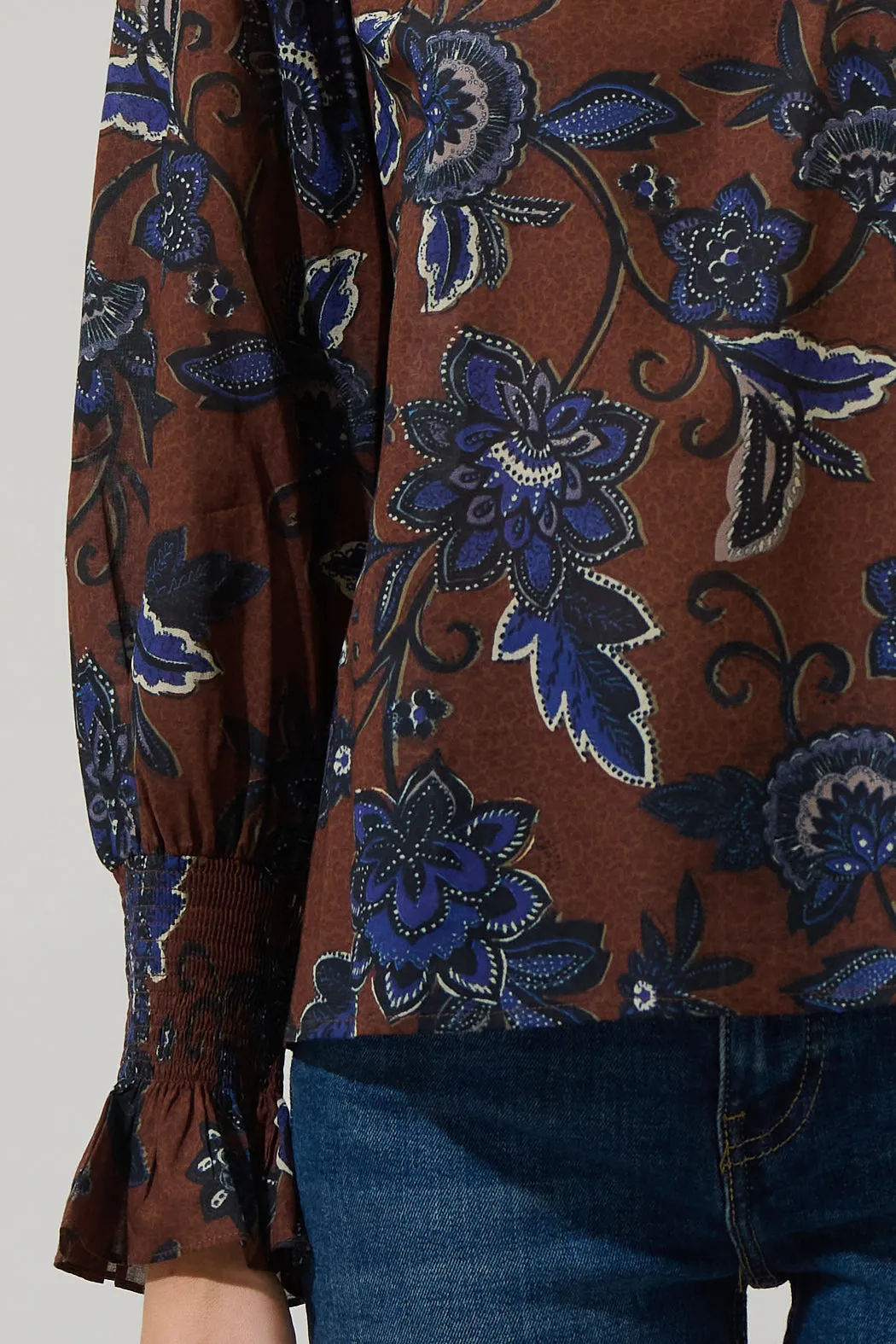 Marlina Floral Jazline Long Sleeve Top sold by Sugarlips product image thumbnail 5