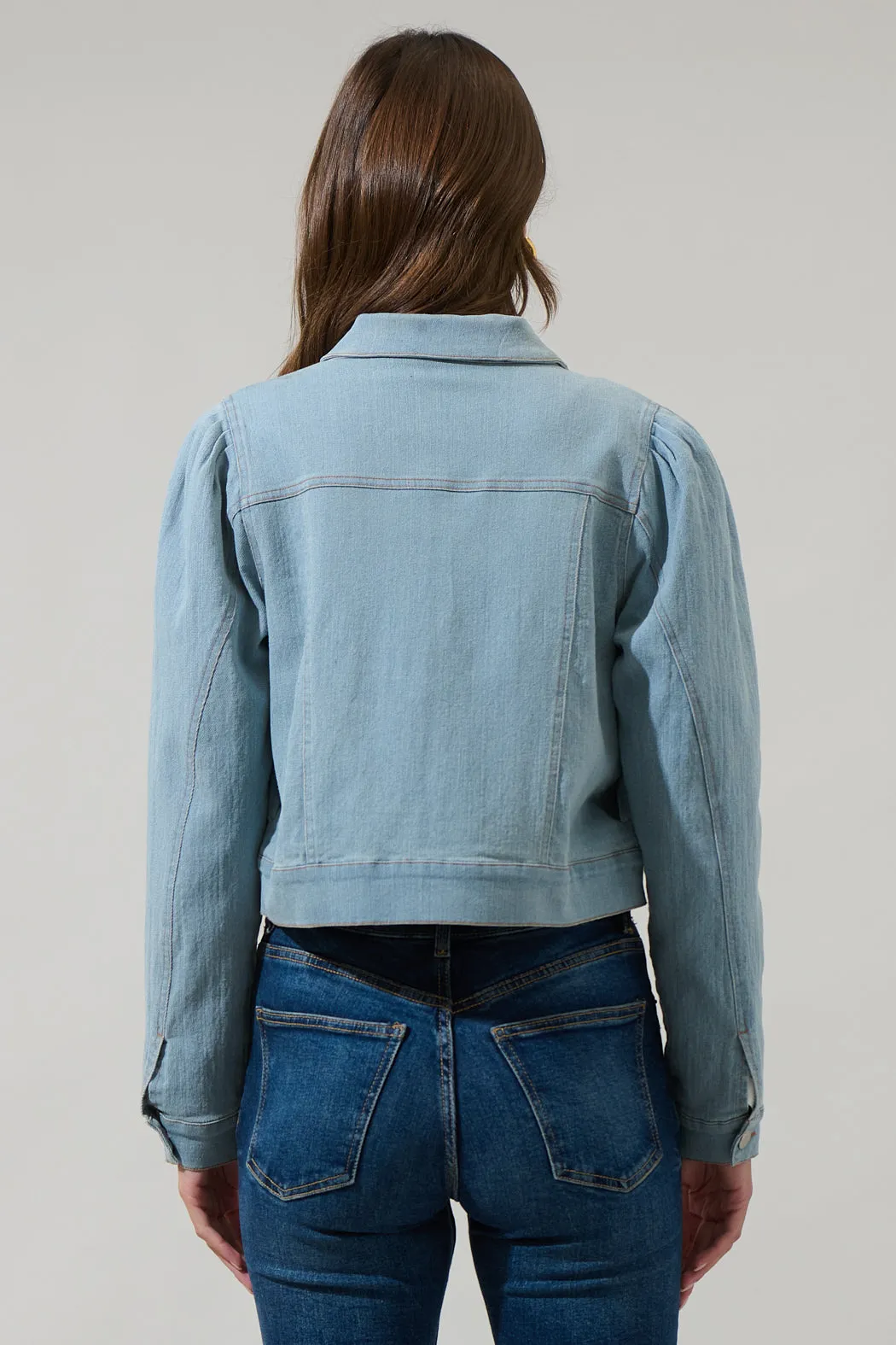 Ameya Conway Cropped Denim Jacket sold by Sugarlips product image thumbnail 2