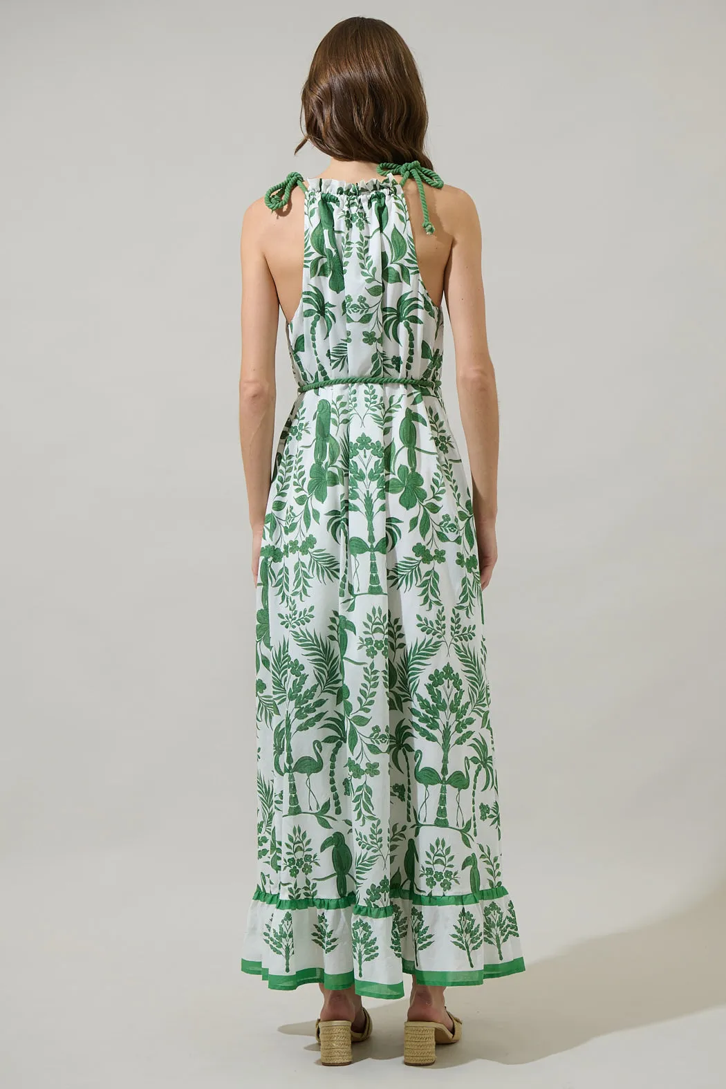 Kimana Floral Halter Neck Maxi Dress sold by Sugarlips product image thumbnail 2