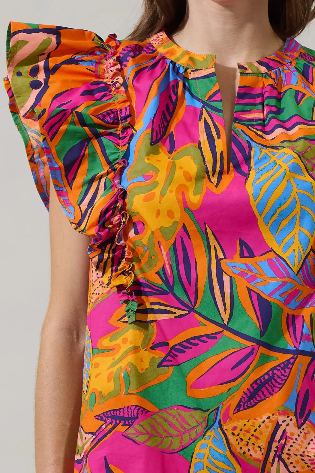 Milana Zaree Ruffle Poplin Top sold by Sugarlips product image thumbnail 5