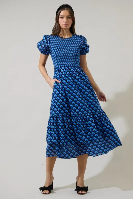 Bali Town Aruba Smocked Midi Dress sold by Sugarlips