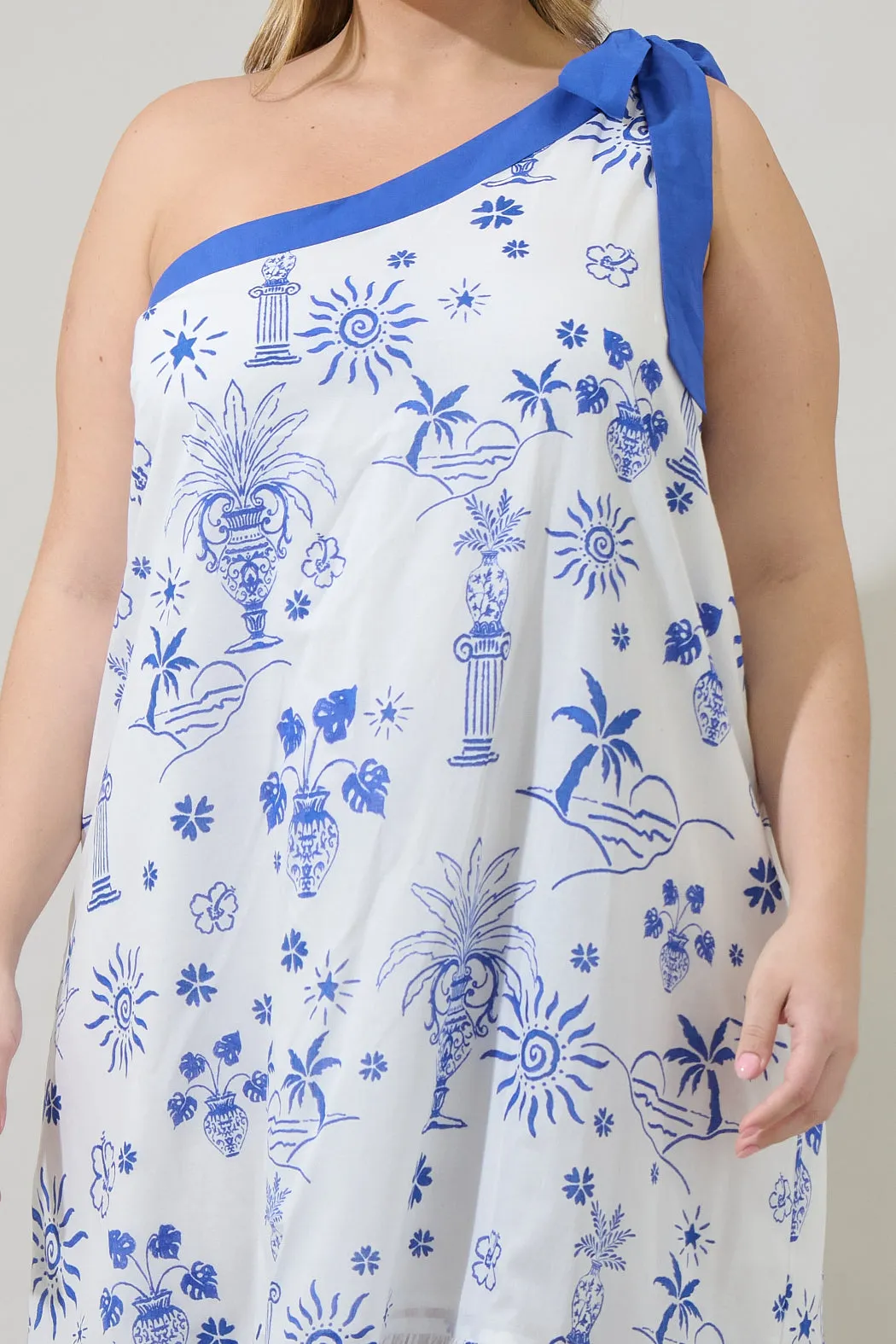 Alvina Tropics Nicol One Shoulder Maxi Dress Curve sold by Sugarlips product image thumbnail 4