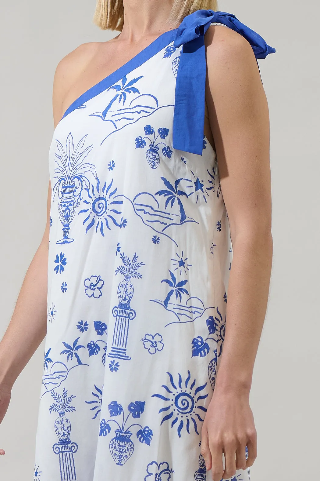 Alvina Tropics Nicol One Shoulder Maxi Dress sold by Sugarlips product image thumbnail 4