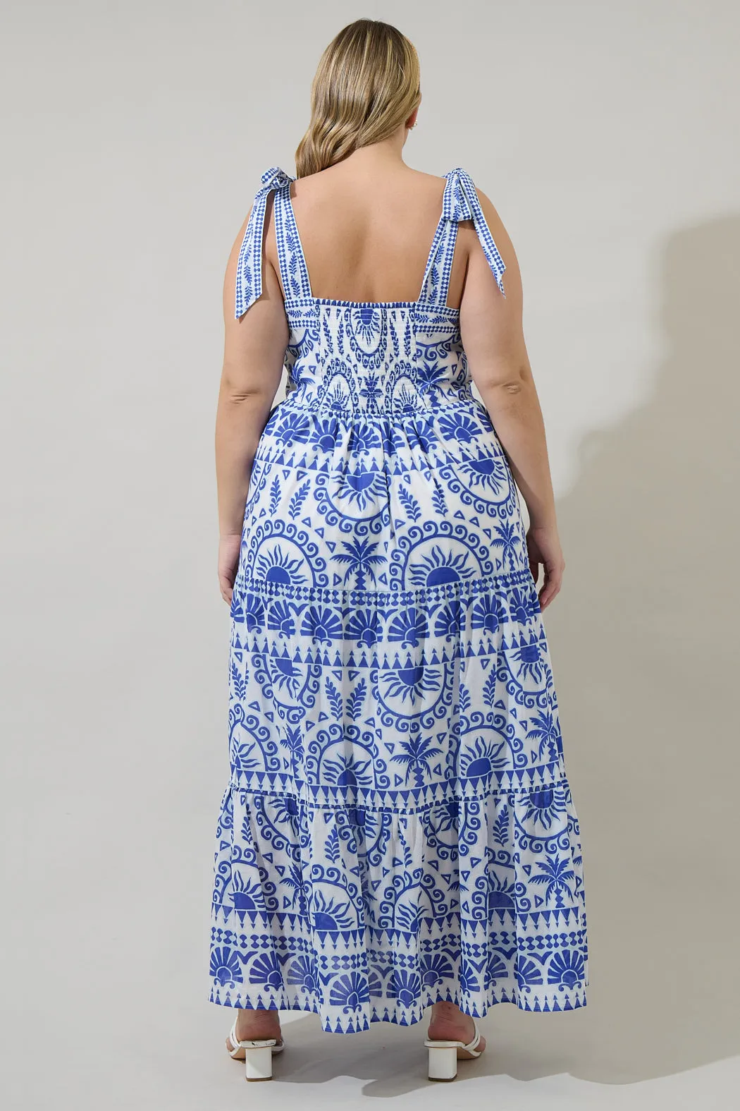 Rivera Tropics Emely Tiered Maxi Dress Curve sold by Sugarlips product image thumbnail 2