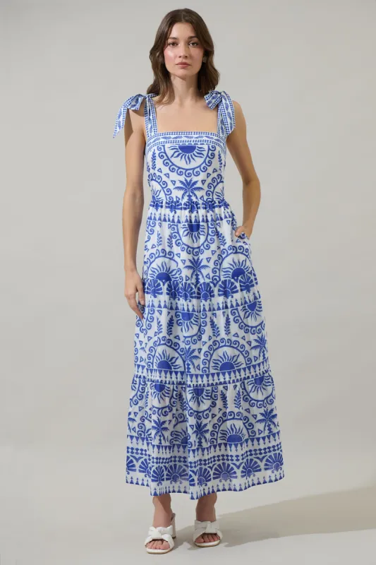Rivera Tropics Emely Tiered Maxi Dress sold by Sugarlips