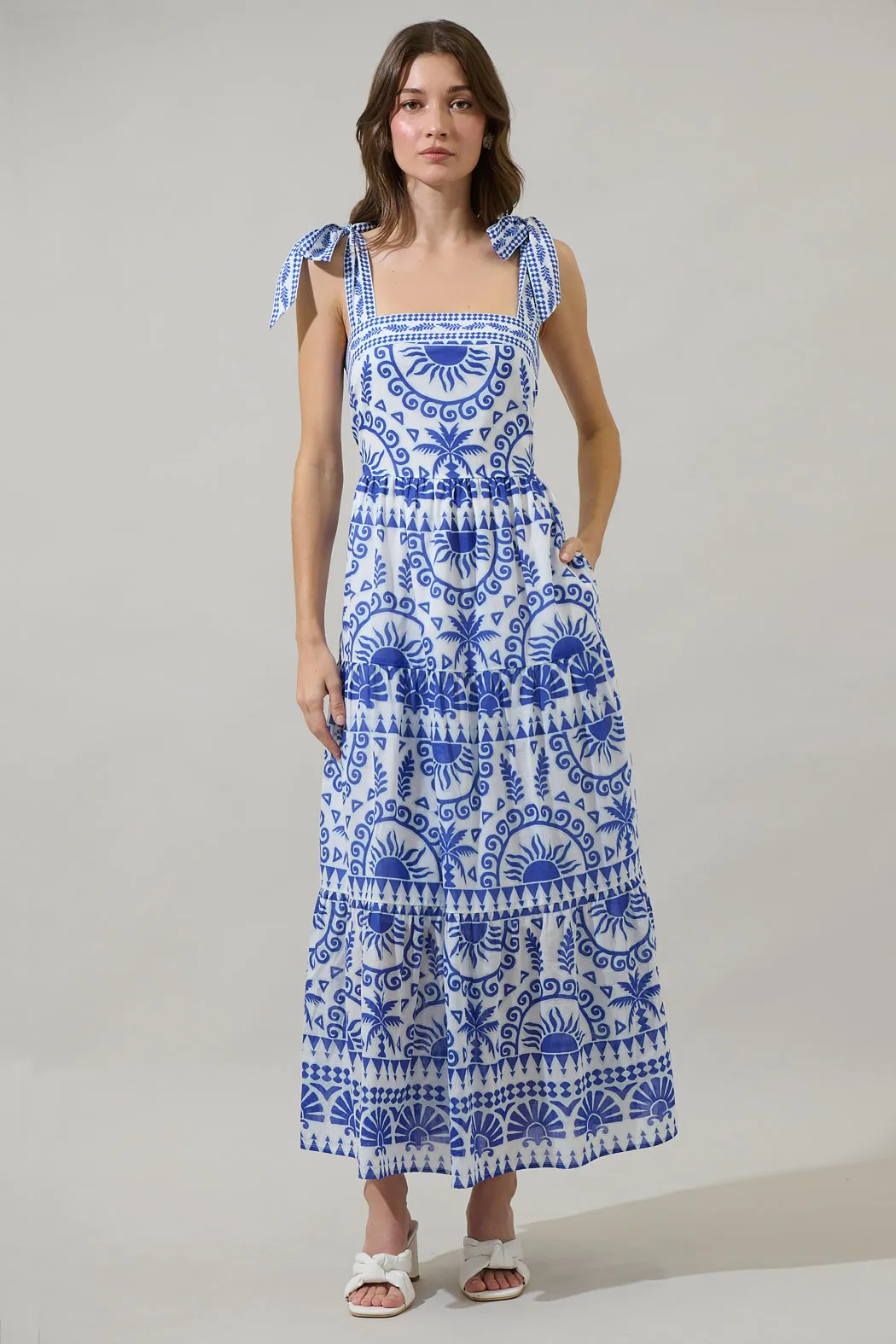 Rivera Tropics Emely Tiered Maxi Dress sold by Sugarlips