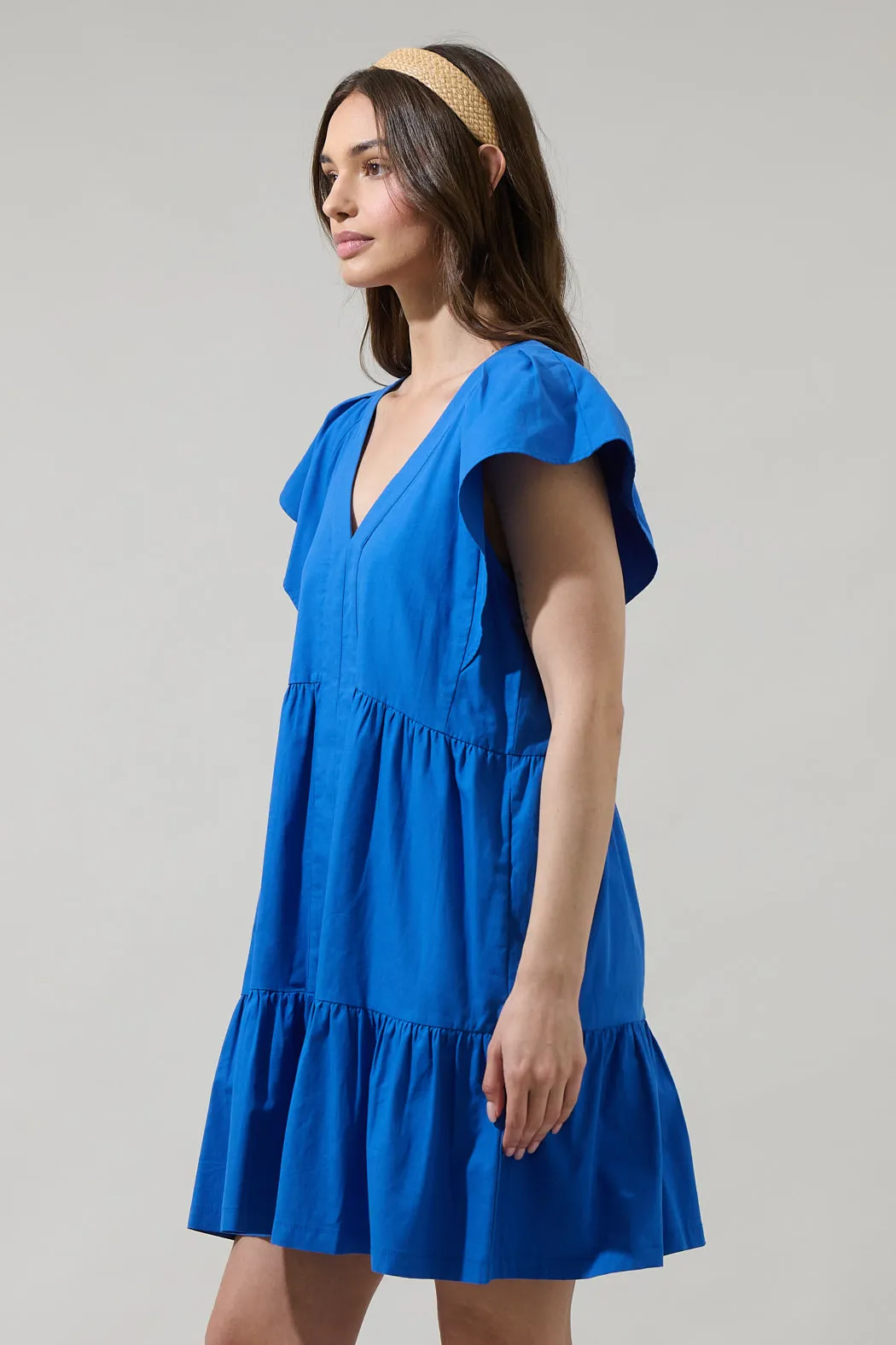 Asarya Tiered Shift Mini Dress sold by Sugarlips product image thumbnail 3