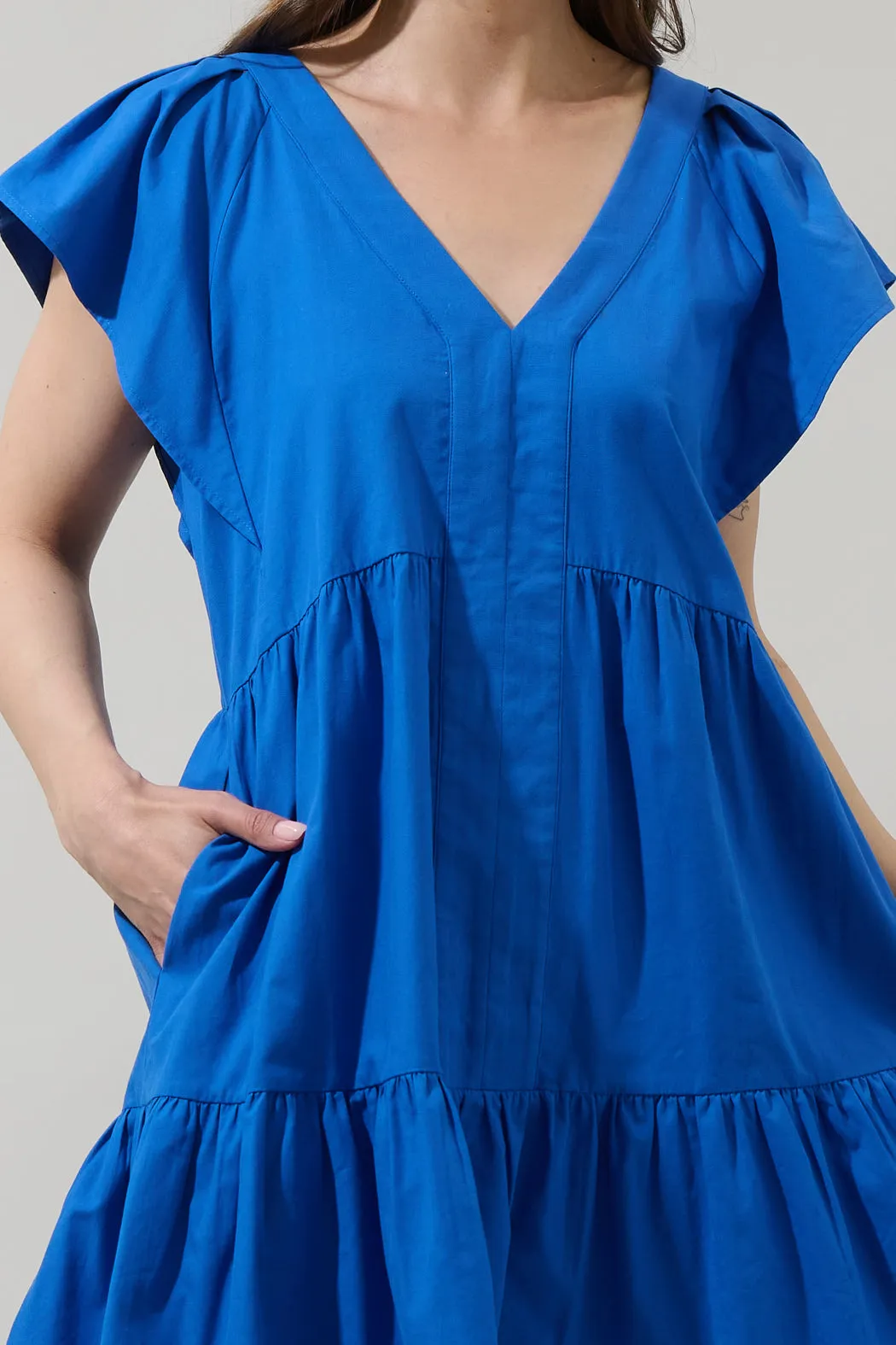 Asarya Tiered Shift Mini Dress sold by Sugarlips product image thumbnail 5