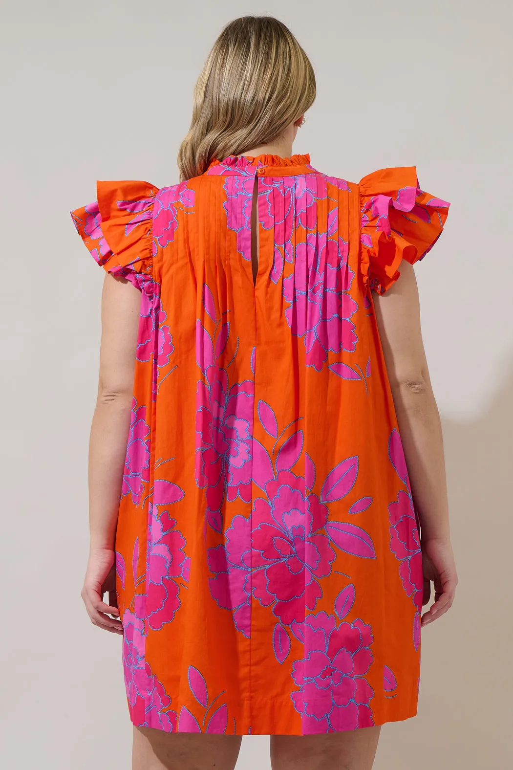 Nalani Floral Lovel Shift Mini Dress Curve sold by Sugarlips product image thumbnail 2