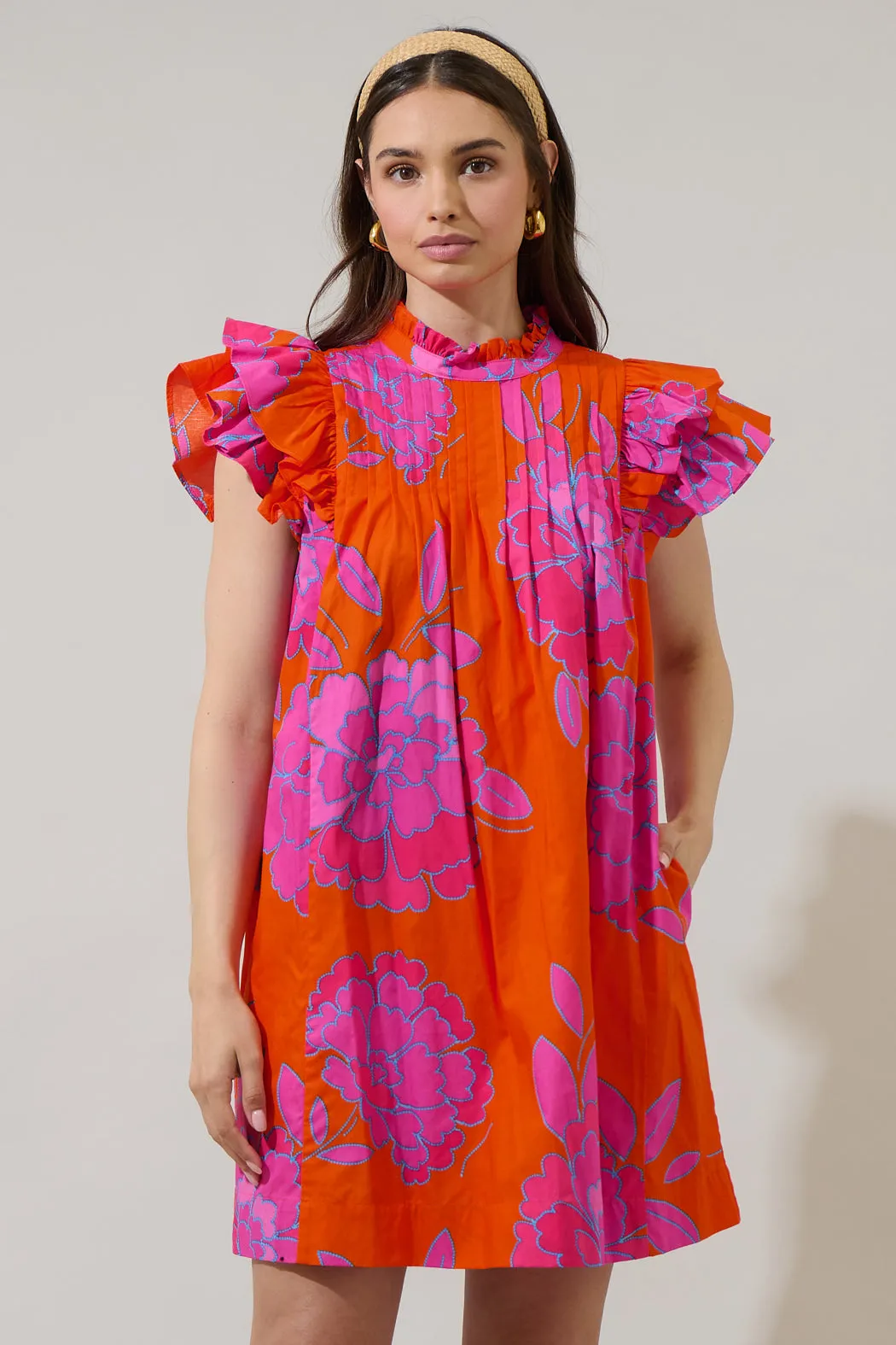 Nalani Floral Lovel Shift Mini Dress sold by Sugarlips product image thumbnail 2