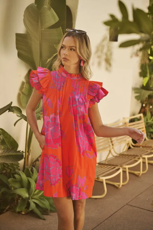 Nalani Floral Lovel Shift Mini Dress sold by Sugarlips