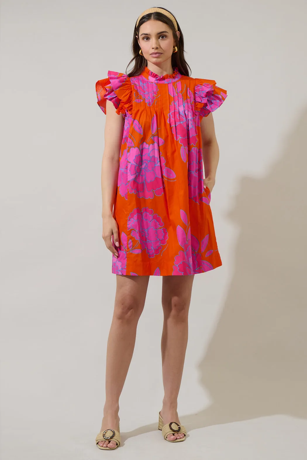 Nalani Floral Lovel Shift Mini Dress sold by Sugarlips product image thumbnail 5