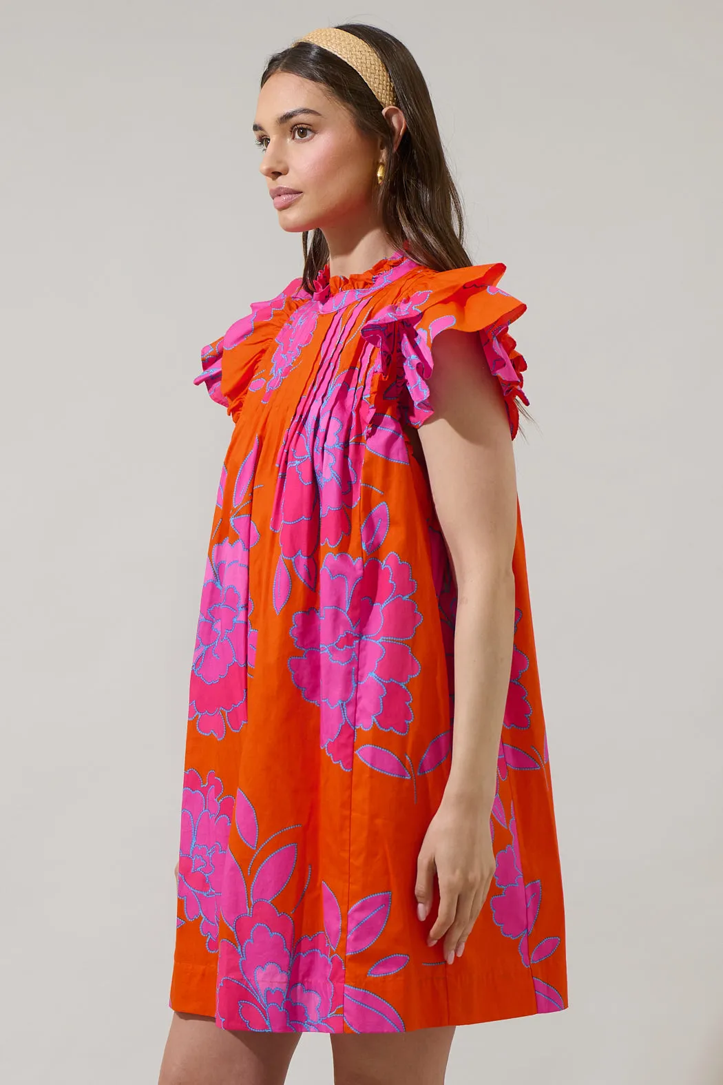 Nalani Floral Lovel Shift Mini Dress sold by Sugarlips product image thumbnail 4