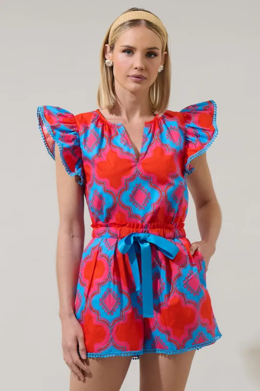 Devany Carya Ruffle Poplin Top made by Sugarlips