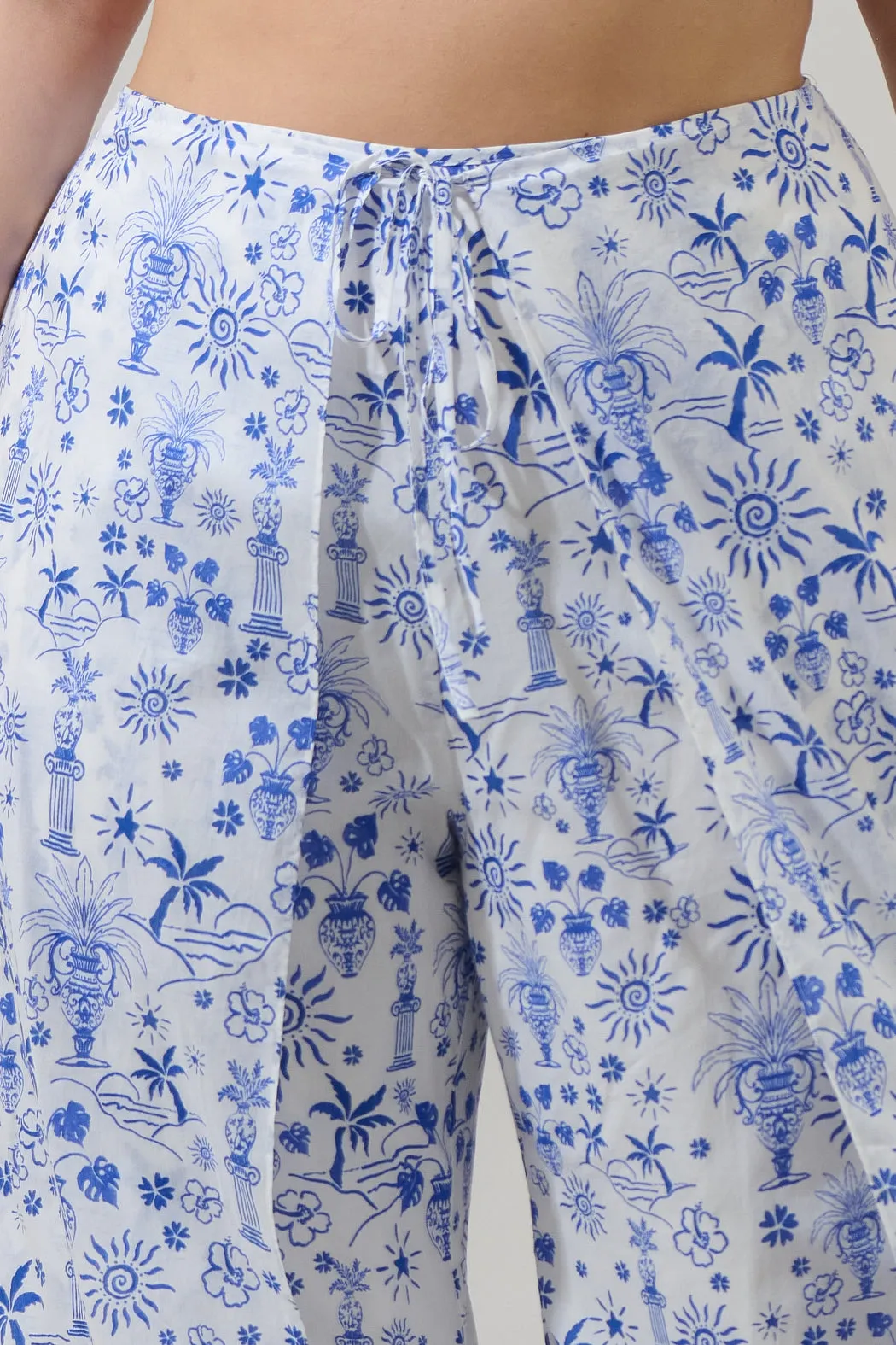 Azul Tropics Nature High Waist Wrap Pants Curve sold by Sugarlips product image thumbnail 5